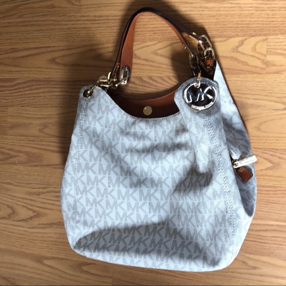 michael kors large fulton logo shoulder bag